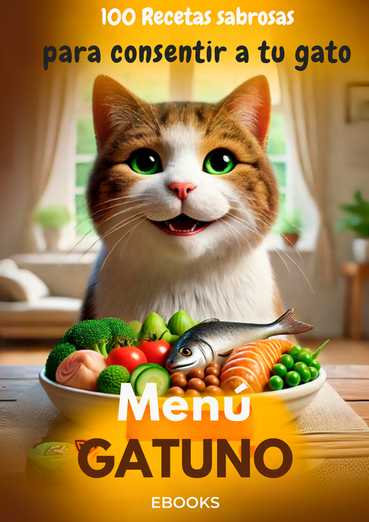 Menú Gatuno | 100 Recetas Caseras para Gatos | Descarga Inmediata