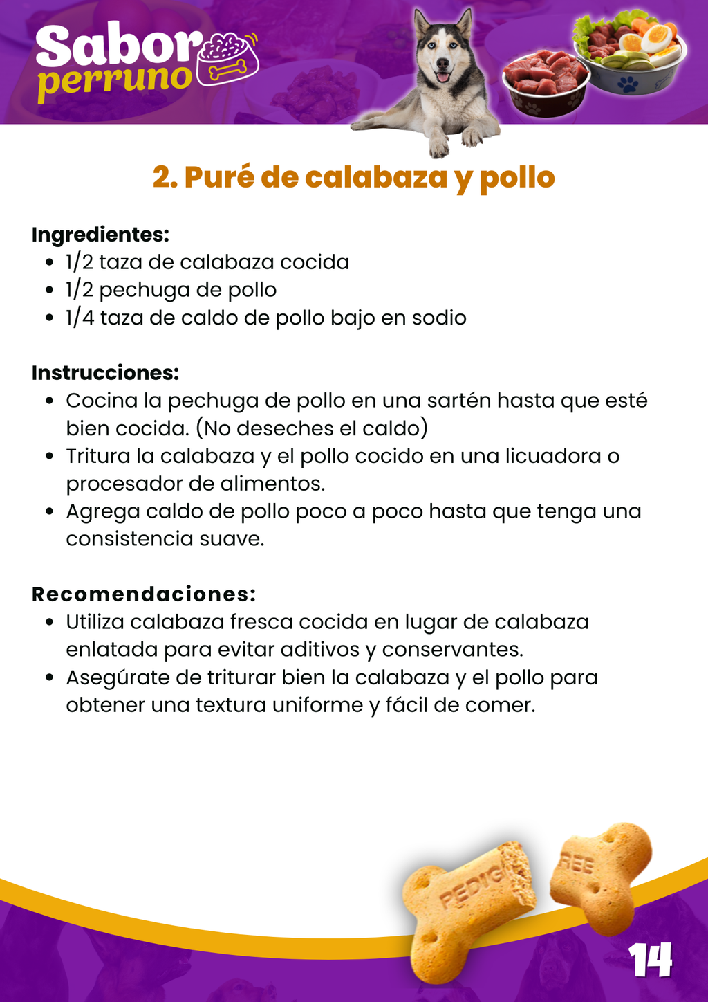 Menú Canino | 150 Recetas Caseras para Perros | Descarga Inmediata