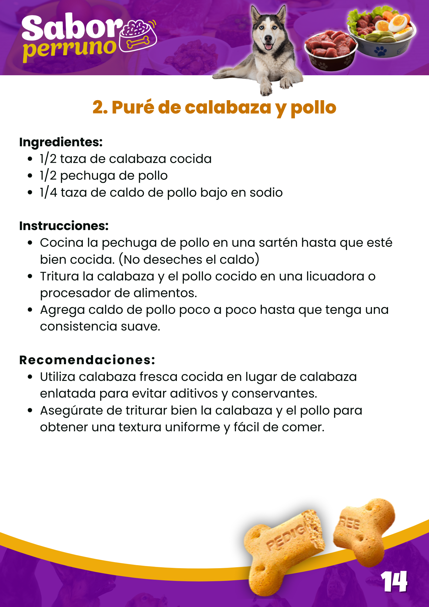 Menú Canino | 150 Recetas Caseras para Perros | Descarga Inmediata