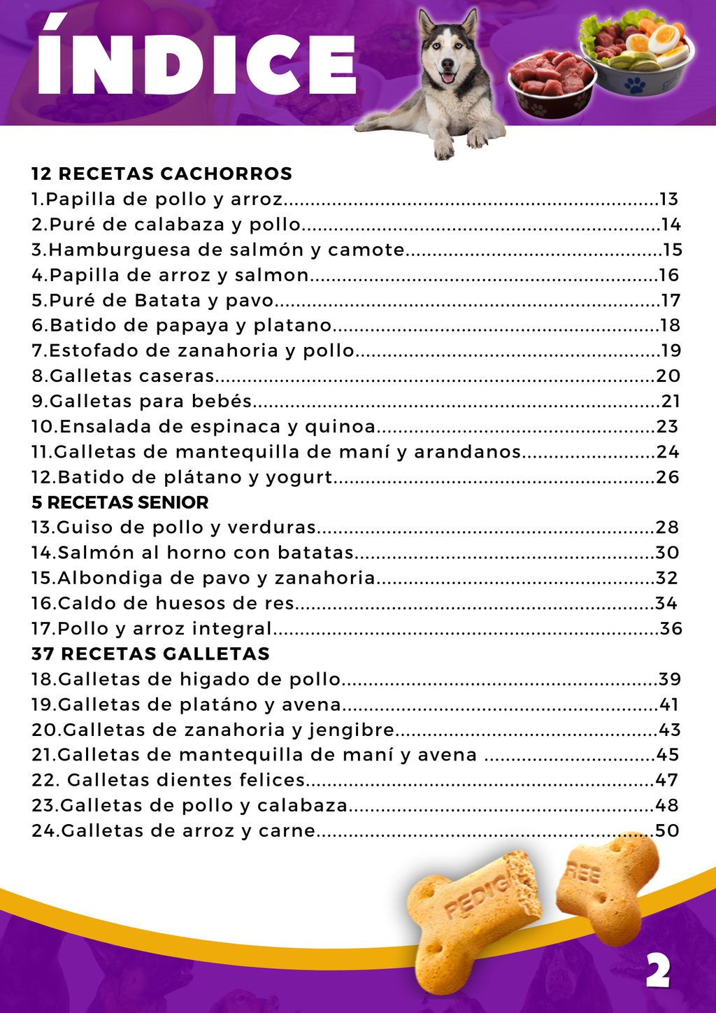 Menú Canino | 150 Recetas Caseras para Perros | Descarga Inmediata