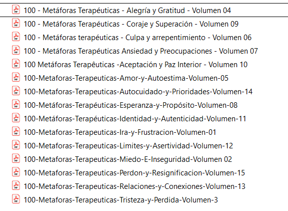 1500 Metáforas Terapéuticas Ilustradas - Pack Completo 15 Volúmenes